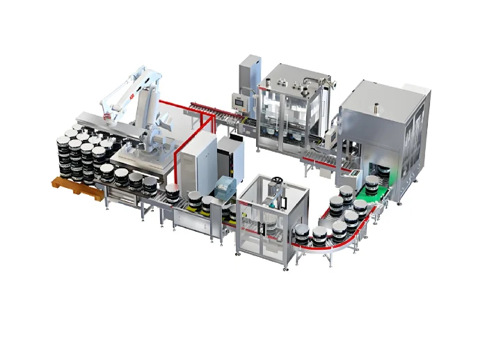 Kingfill automatic industrial liquid and chemical filling machine for high high viscosity coating and adhesive